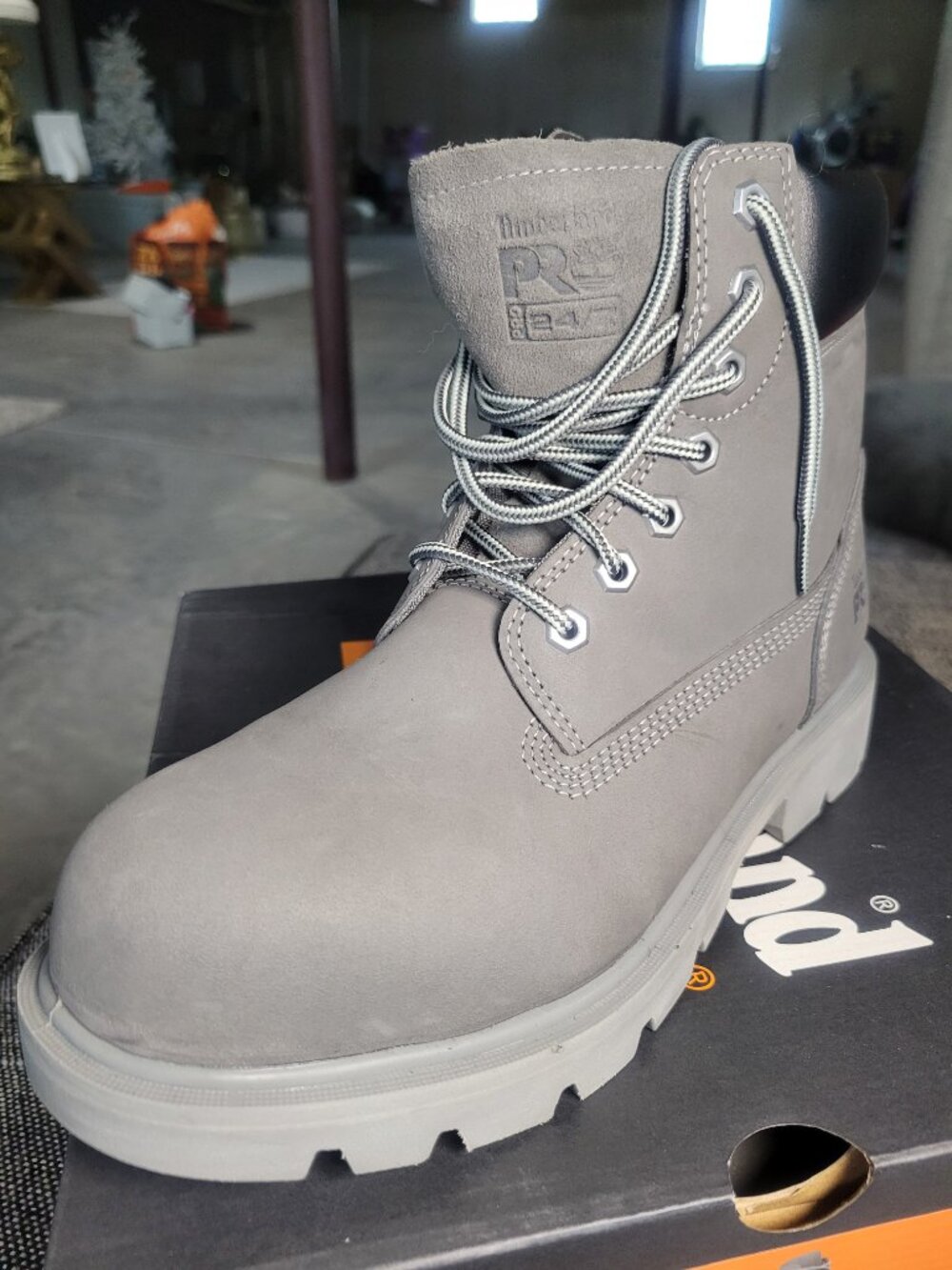 NIB Timberland PRO Sawhorse 6" Composite Toe Work Boots Gray Men's 7.5 - Picture 6 of 9